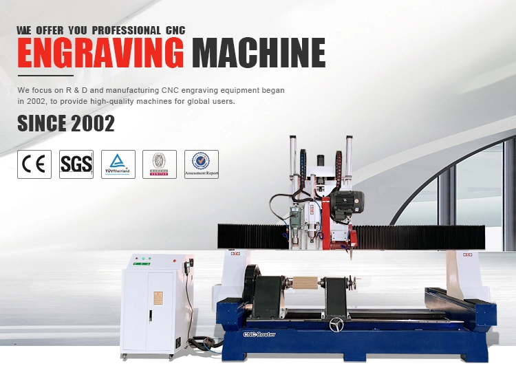 Factory Price! Marble Column Cutting Machine / Stone CNC Router Lathe